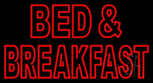 Double Stroke Bed And Breakfast LED Neon Sign