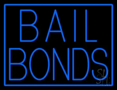 Blue Bail Bonds LED Neon Sign
