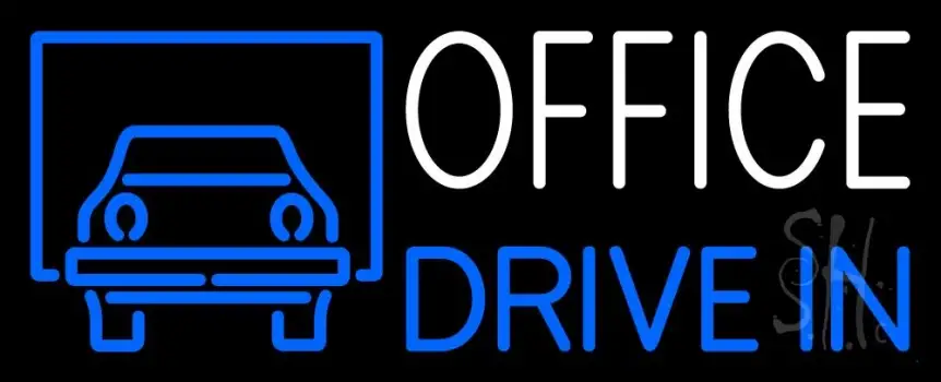 Office Drive In 1 LED Neon Sign