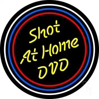 Yellow Shot At Home Dvd LED Neon Sign