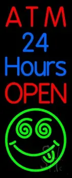 Atm 24 Hrs Open 1 LED Neon Sign