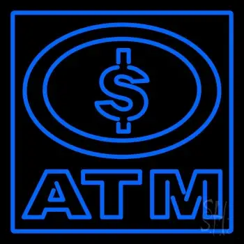 Atm With Dollar Symbol LED Neon Sign