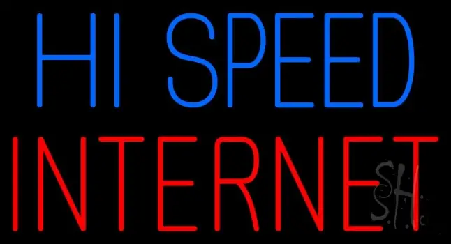 Hi Speed Internet LED Neon Sign