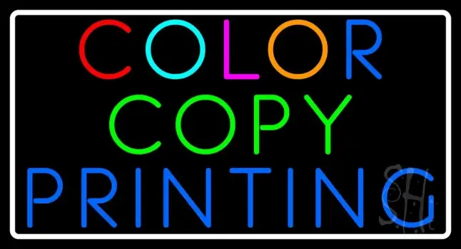 Color Copy Printing LED Neon Sign