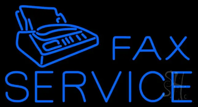 Fax Services With Logo LED Neon Sign