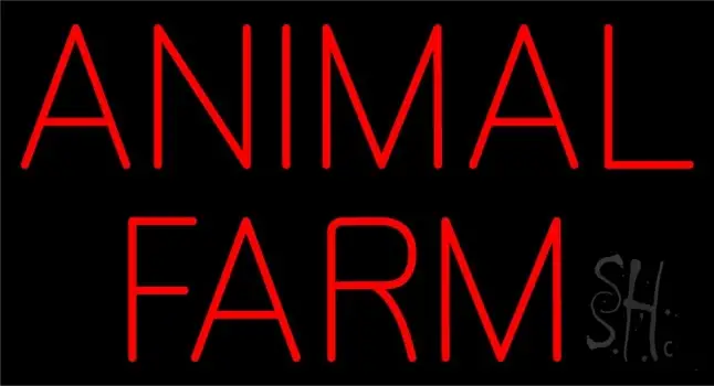 Animal Farm Block LED Neon Sign