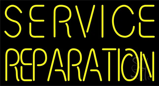 Service Reparation Block LED Neon Sign