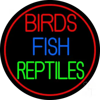 Birds Fish Reptiles 2 LED Neon Sign