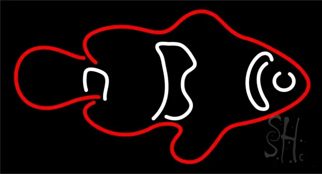 Red Fish 3 LED Neon Sign