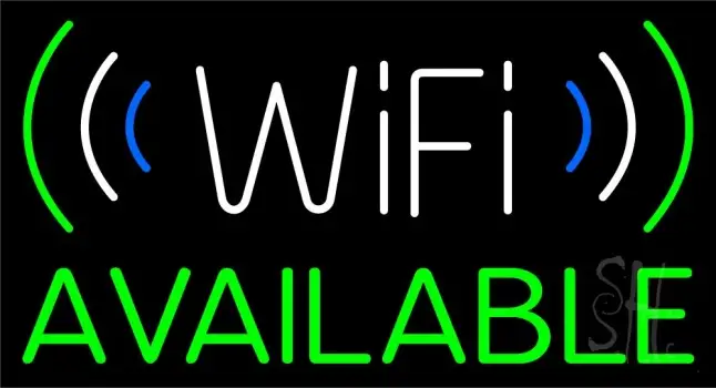 Wifi Available With Logo LED Neon Sign