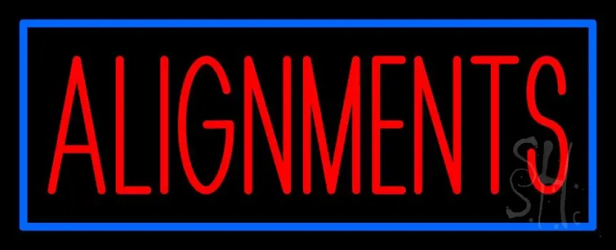 Red Alignments 1 LED Neon Sign