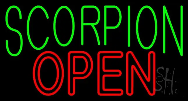 Scorpion Open LED Neon Sign