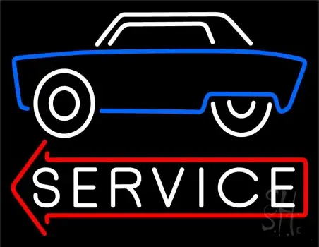 Car Logo Service 1 LED Neon Sign