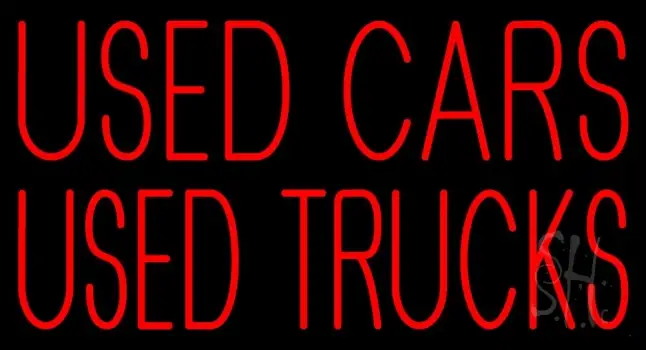 Used Cars Used Truckes LED Neon Sign