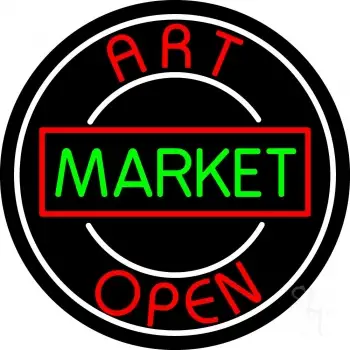 Art Market Open 1 LED Neon Sign