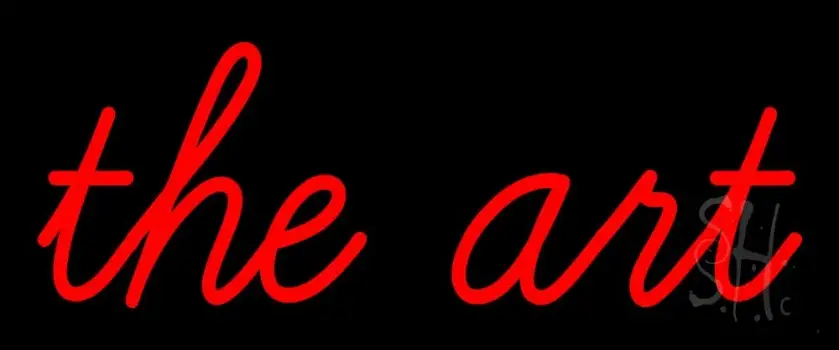 Red The Art LED Neon Sign