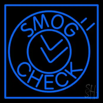 Smog Check Circle LED Neon Sign