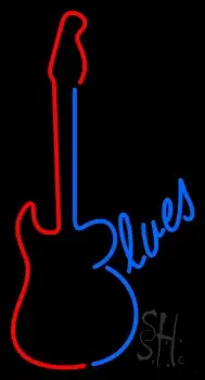Blues Guitar LED Neon Sign