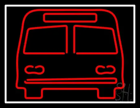 Red Bus LED Neon Sign