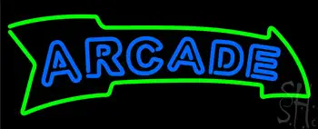 Blue Double Stroke Arcade LED Neon Sign