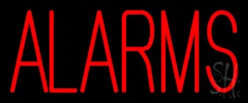Red Alarms LED Neon Sign