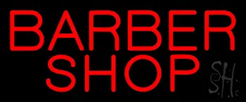 Simple Red Barber Shop LED Neon Sign