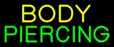 Yellow Body Green Piercing LED Neon Sign