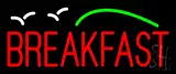 Breakfast with Birds LED Neon Sign