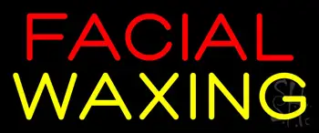 Red Facial Yellow Waxing LED Neon Sign
