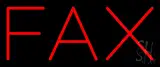 Red Fax LED Neon Sign