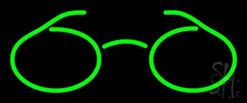 Green Glasses Logo LED Neon Sign