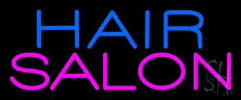 Blue Hair Salon Pink LED Neon Sign