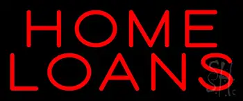 Red Home Loans LED Neon Sign