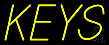 Yellow Keys LED Neon Sign