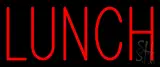 Red Lunch LED Neon Sign