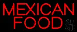 Red Bold Mexican Food LED Neon Sign