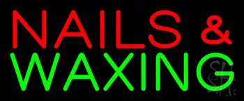 Red Nails and Green Waxing LED Neon Sign