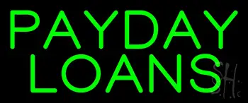 Green Payday Loans LED Neon Sign
