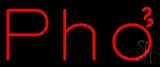 Red Pho LED Neon Sign