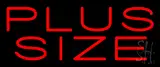 Red Plus Size LED Neon Sign