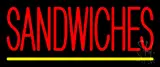 Red Sandwiches LED Neon Sign