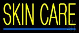Yellow Skin Care Blue Line LED Neon Sign