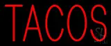 Red Simple Tacos LED Neon Sign