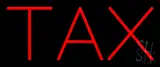 Red Tax LED Neon Sign