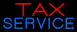 Red Blue Tax Service LED Neon Sign