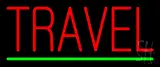 Red Travel Green Line LED Neon Sign