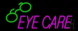 Pink Eye Care Logo Neon Sign