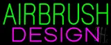 Green Airbrush Design LED Neon Sign