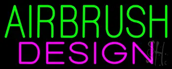 Green Airbrush Design LED Neon Sign
