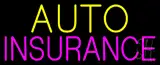 Yellow Auto Pink Insurance Neon Sign